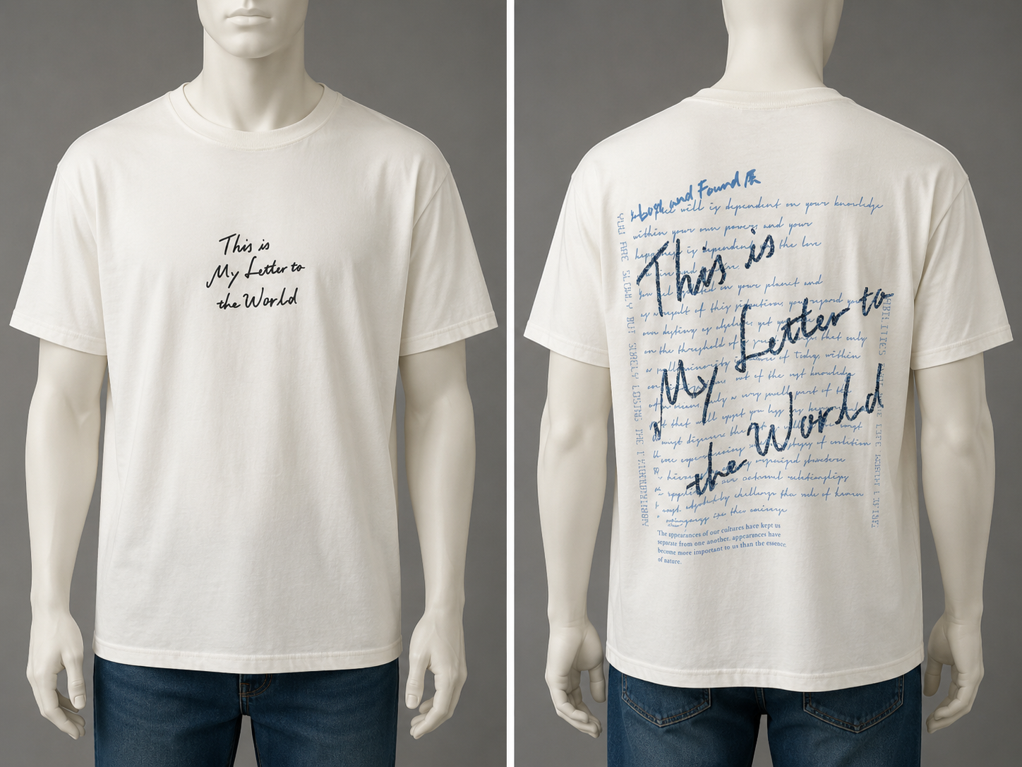 Тениска "Letter to the World"