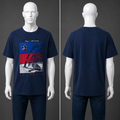 Dark blue t-shirt with print