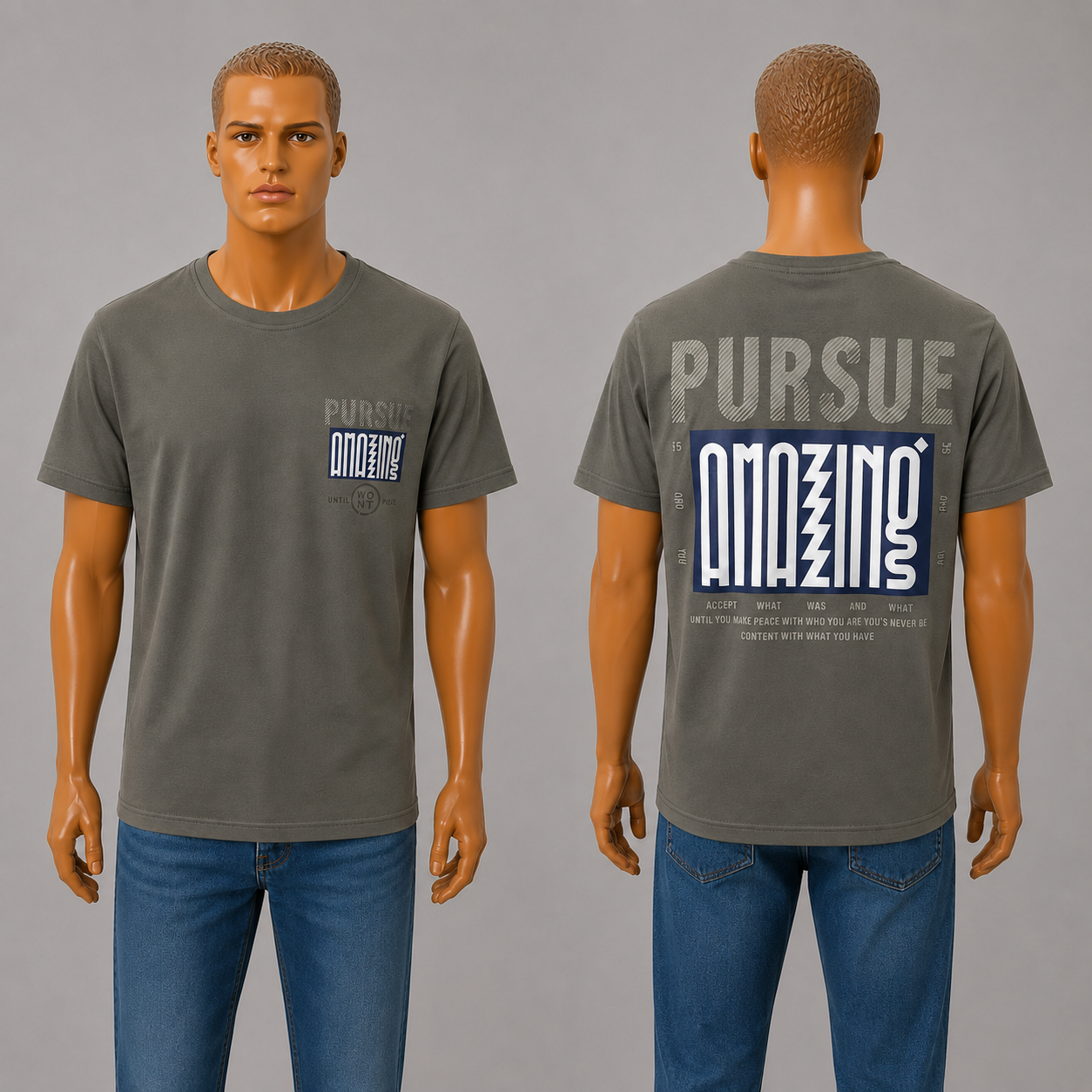 Тениска "Pursue Amazing" в два цвята Axi